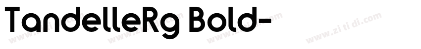 TandelleRg Bold字体转换